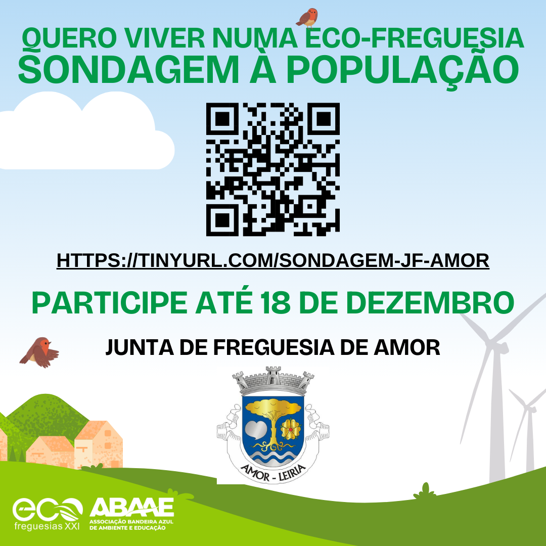 Imagem Sondagem Eco-Freguesias XXI  "Quero viver numa Eco-Freguesia"
