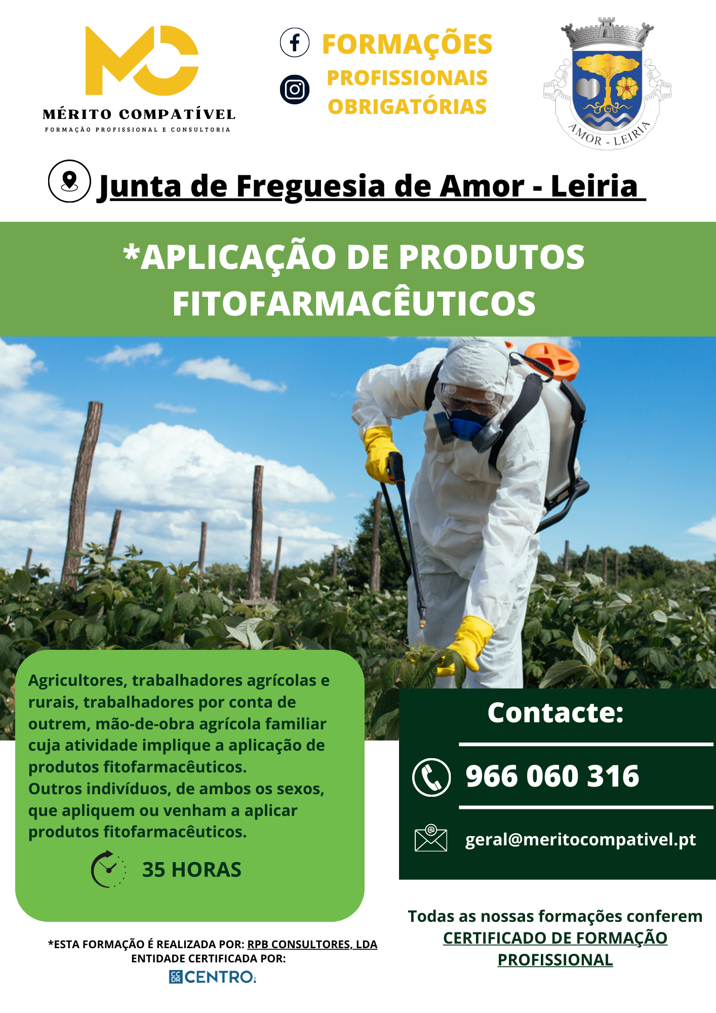 Imagem Formação inicial de aplicador de fitofarmacêuticos