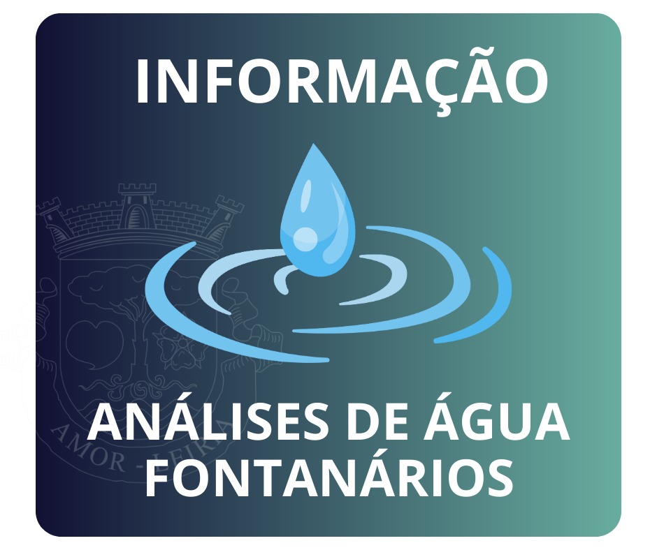 Notícia Resultados Análises de água dos Fontanários