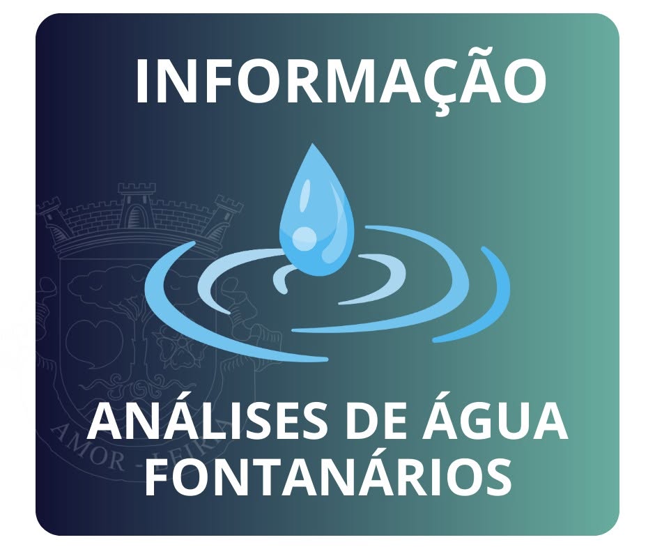 Notícia Resultados Análises De água Dos Fontanários